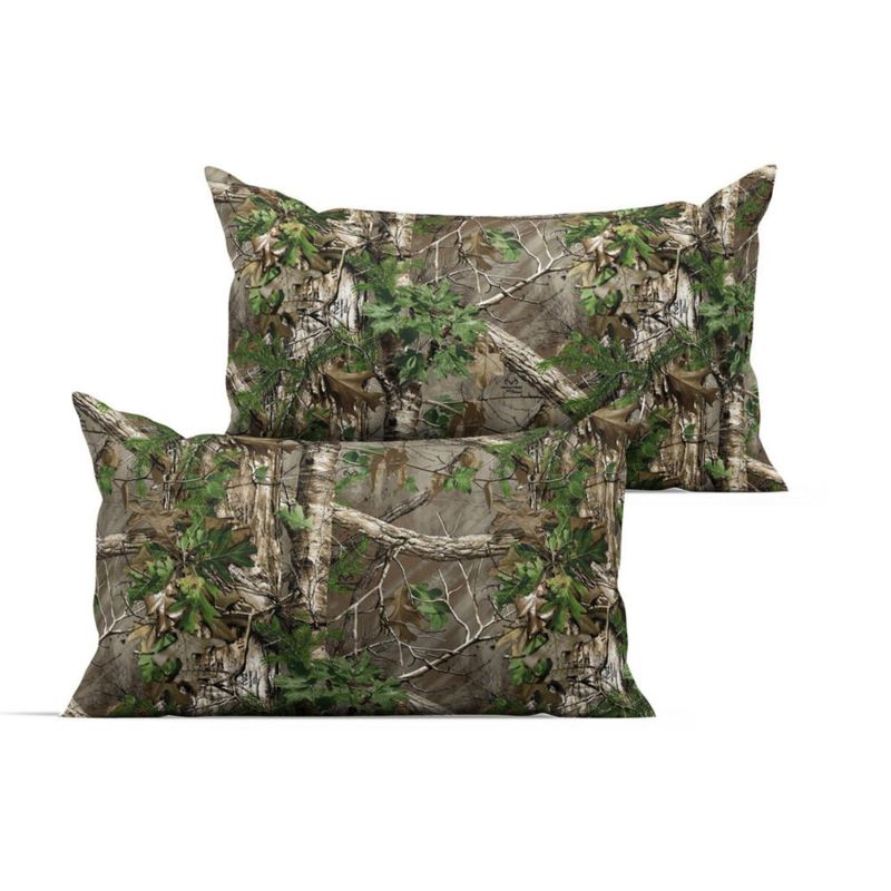 Juego de ropa de cama Northwest Queen Xtra Green Camuflaje de 5 piezas