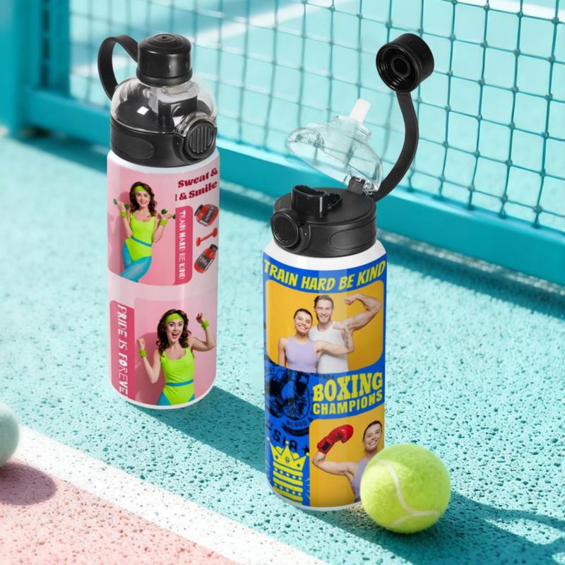 Botella PYD Life 720 ml Sublimación Deportiva Pack de 4