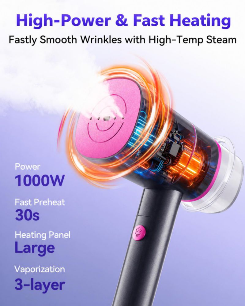 Vaporizador de ropa Nirrom portátil 180 ml 120 V