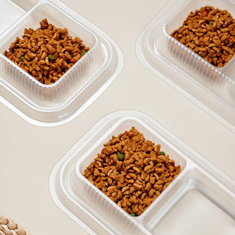 Tazones para mascotas MEYAGO 50 piezas desechables de doble plato