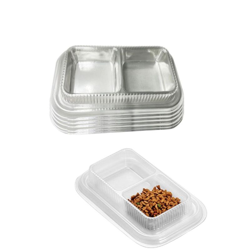 Tazones para mascotas MEYAGO 50 piezas desechables de doble plato