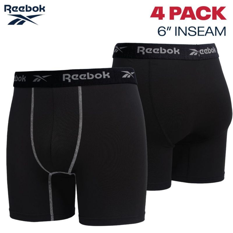 Calzoncillos tipo bóxer Reebok pack de 4 entrepierna 15 cm