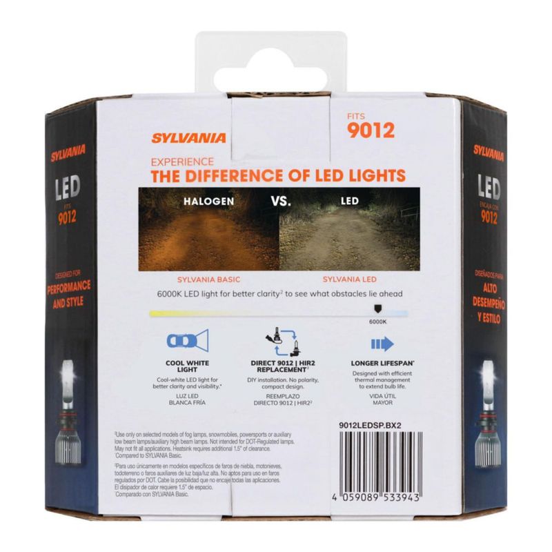 Bombilla LED SYLVANIA 9012 6000K Blanco Frío