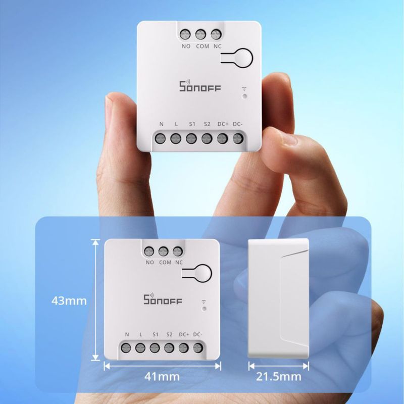 Interruptor Inteligente SONOFF WiFi MINI‑D con Matter – 2 unidades