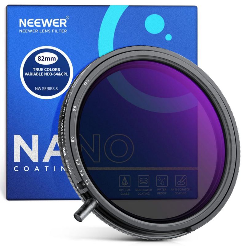Filtro NEEWER 82 mm ND3‑64 y CPL 2 en 1