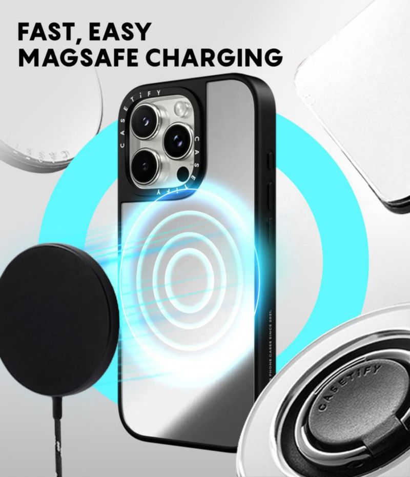 Funda CASETiFY iPhone 15 Pro Espejo MagSafe