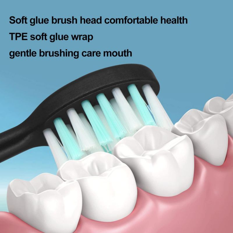 Cabezal de cepillo de dientes Kingheroes 4 unidades negro
