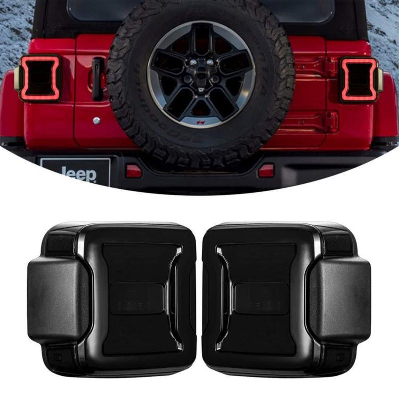 Luces traseras LED ahumadas Kiwi Master para Jeep Wrangler JL 2018‑2026