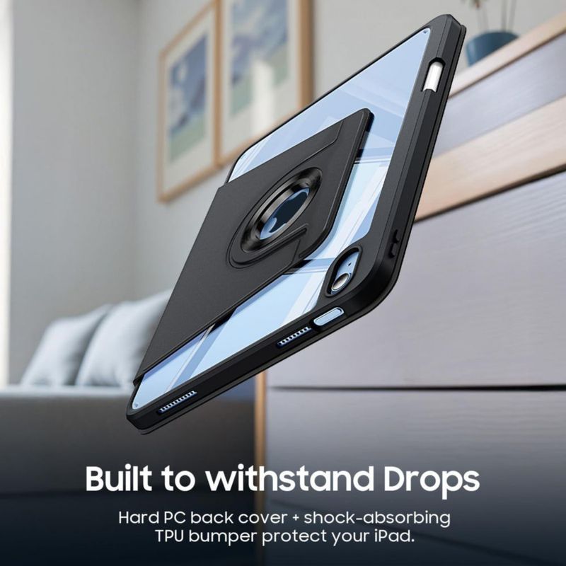 FINTIE Funda Giratoria para iPad 11"/10.9" con Soporte para Apple Pencil