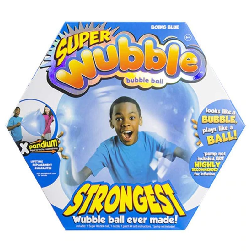 Pelota de Burbujas NSI Wubble Boing Azul Resistente al Desgarro