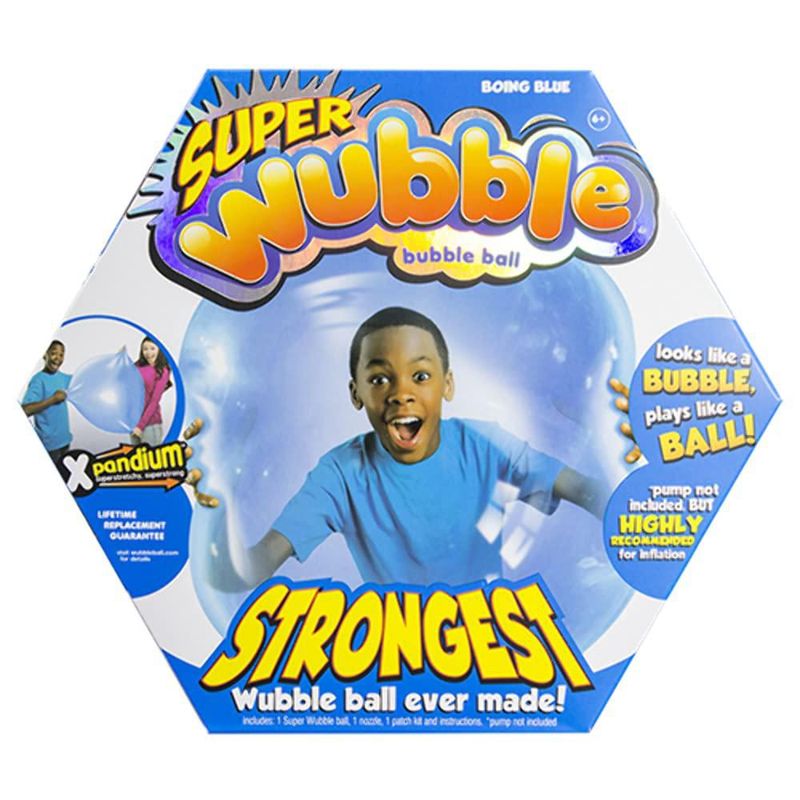 Pelota de Burbujas NSI Wubble Boing Azul Resistente al Desgarro