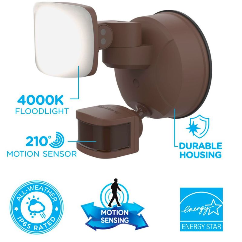 Luz de Seguridad Enbrighten LED Inteligente con Detección de Movimiento 210°