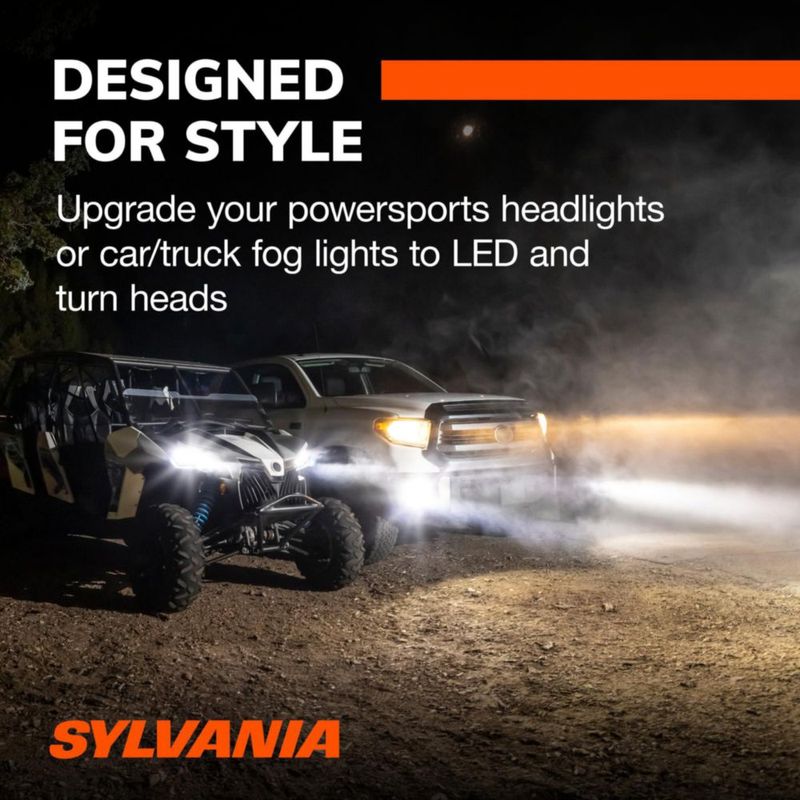 Bombilla LED SYLVANIA 9007 6000K Luz Fría paquete de 2
