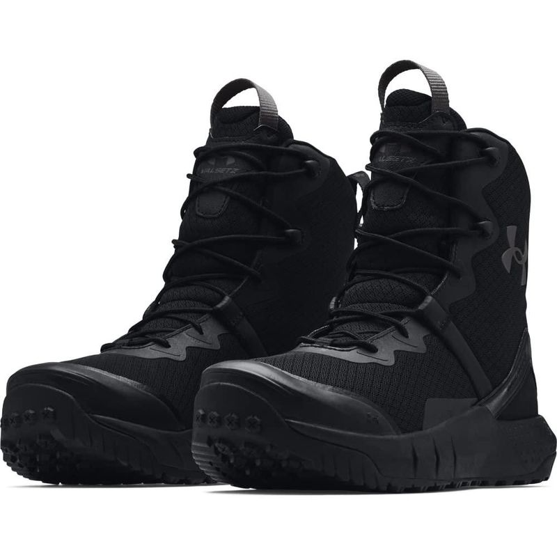 Bota táctica Under Armour para hombre Micro G Valsetz negro/gris Jet talla 9.5 W