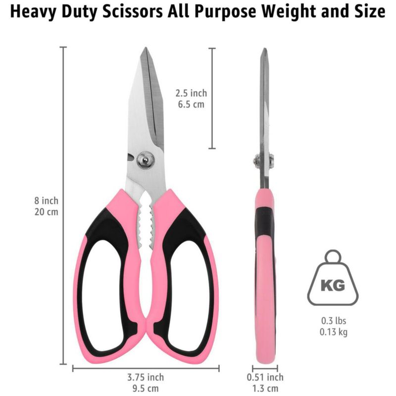 Tijeras BoFuYuan 20 cm Rosa de Alta Resistencia Multiuso