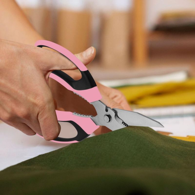 Tijeras BoFuYuan 20 cm Rosa de Alta Resistencia Multiuso