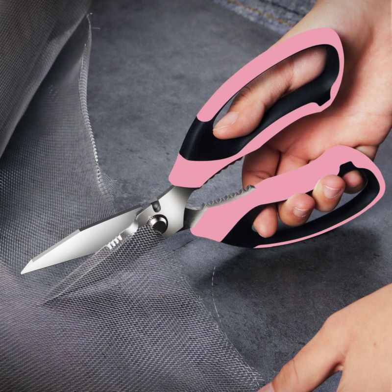 Tijeras BoFuYuan 20 cm Rosa de Alta Resistencia Multiuso