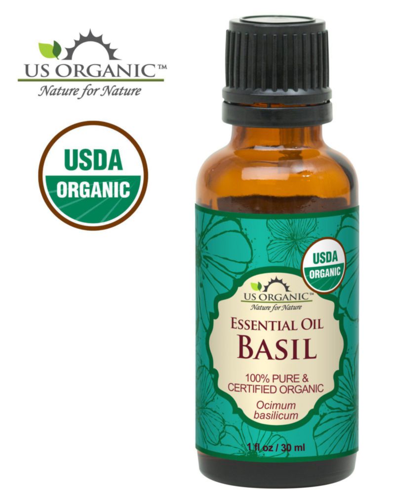 Aceite esencial de albahaca US Organic 30 ml certificado orgánico USDA
