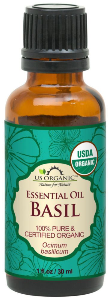 Aceite esencial de albahaca US Organic 30 ml certificado orgánico USDA