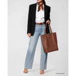 Bolso Tote TAKEASY de 37 cm Marrón de Cuero Holgado