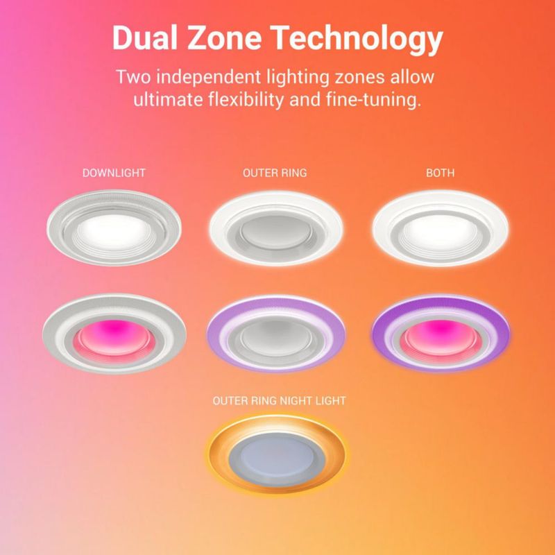Luces LED de sustitución HALO 10 cm (paquete de 4) WiZ Pro con detección de movimiento