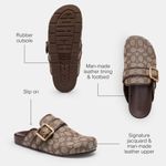 Zuecos de mujer Coach Archival Buckle Jacquard roble/arce talla 5