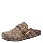 Zuecos de mujer Coach Archival Buckle Jacquard roble/arce talla 5