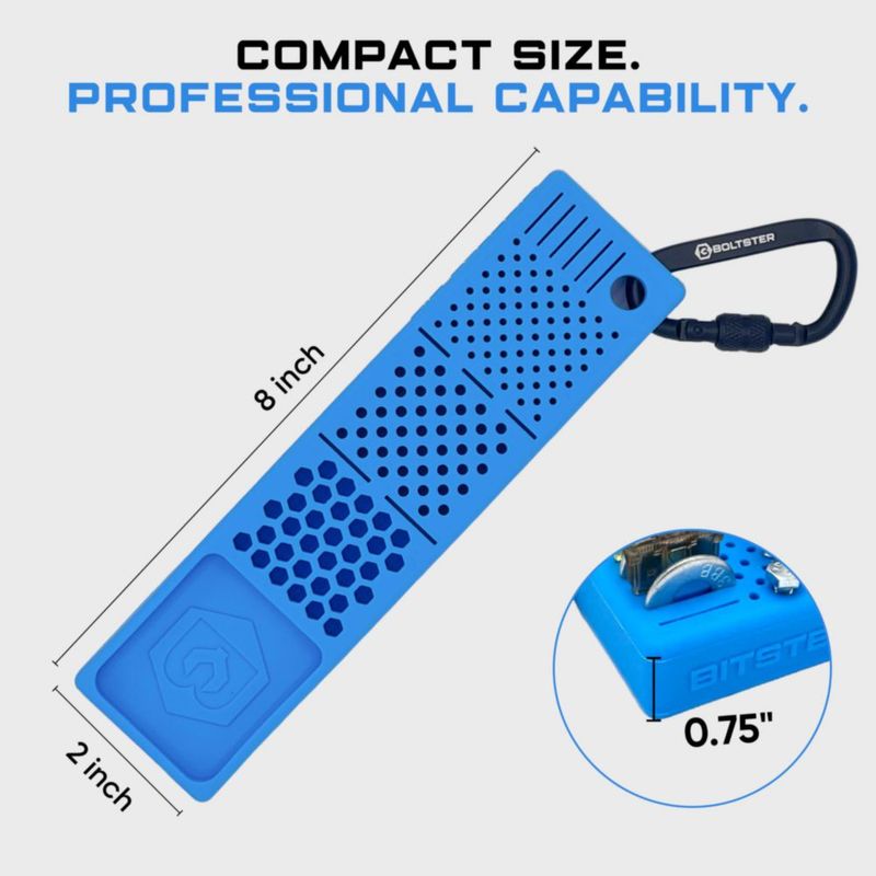 Organizador de Tornillos Boltster Magnético de Silicona Azul