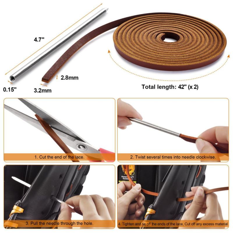 Kit de Martillo TeeLiy para Béisbol y Softbol – Mallete de 30 cm y Cuerdas de Cuero