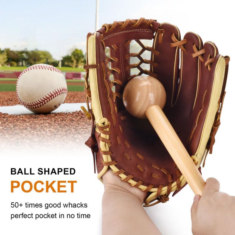 Kit de Martillo TeeLiy para Béisbol y Softbol – Mallete de 30 cm y Cuerdas de Cuero