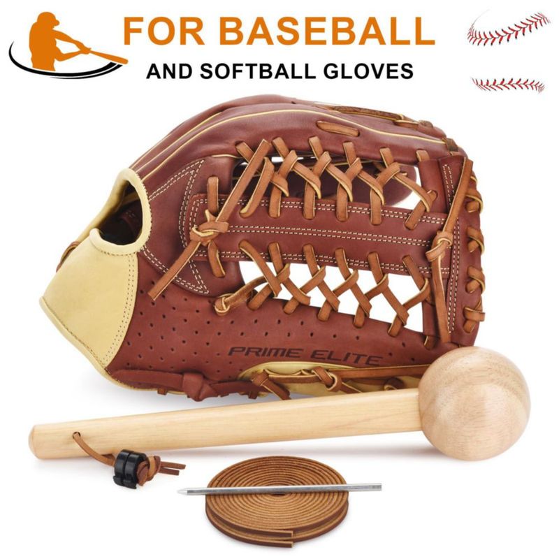 Kit de Martillo TeeLiy para Béisbol y Softbol – Mallete de 30 cm y Cuerdas de Cuero