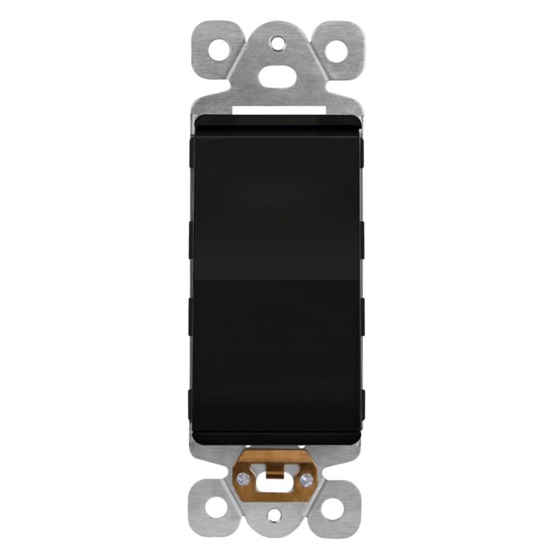 Interruptor de luz LIDER 15A 120-277VAC negro mate