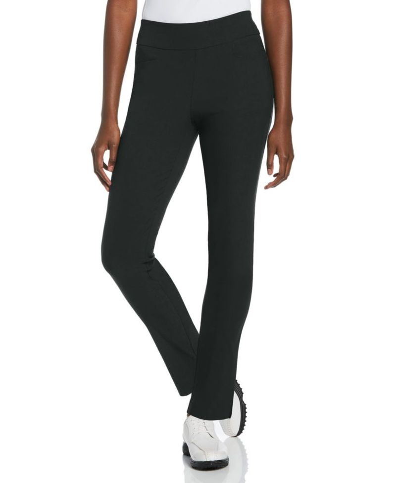 Pantalones PGA TOUR talla XL negro con control del abdomen estilo pull‑on