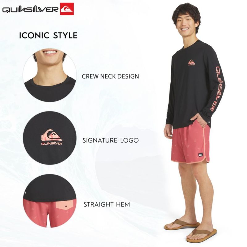 Camiseta de natación Quiksilver talla extra grande UPF 50 manga larga