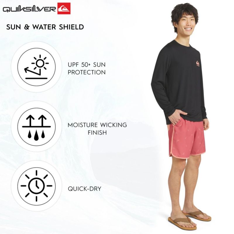 Camiseta de natación Quiksilver talla extra grande UPF 50 manga larga