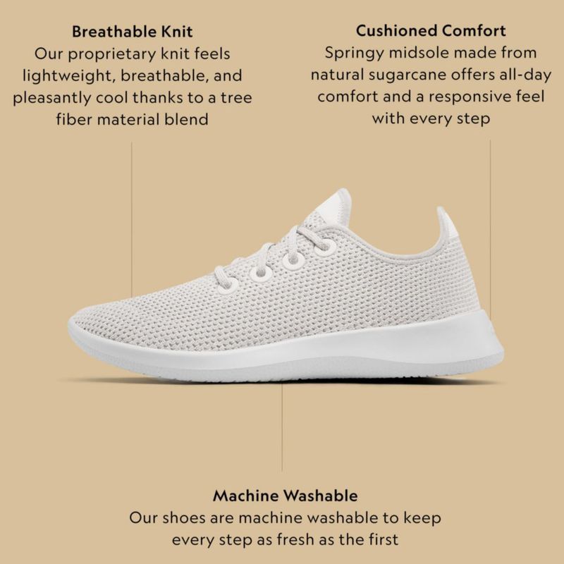 Zapatillas Allbirds Tree Runner 10 Medium Blanco