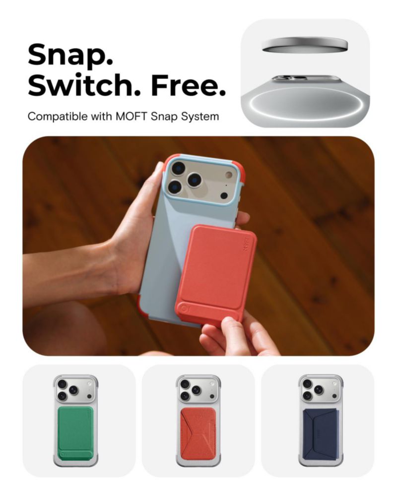 Funda MOFT para iPhone 17 Pro Max de 075 mm en cuero vegano