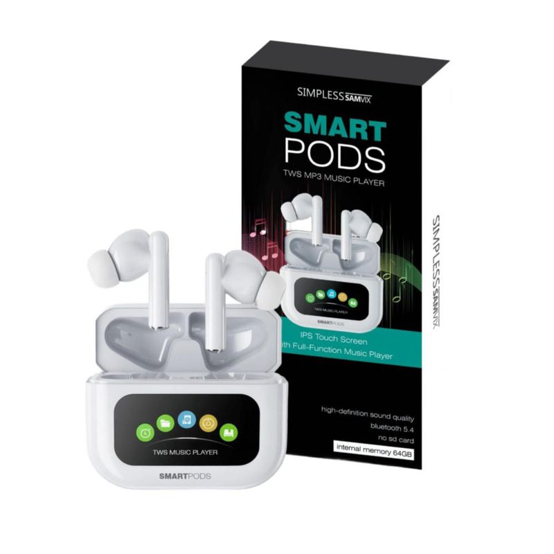 Reproductor MP3 SAMVIX SmartPods 64 GB Kosher con Bluetooth