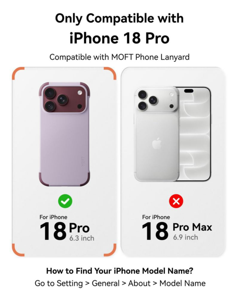 Funda MOFT iPhone 18 Pro MagSafe MOVAS