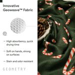 Toalla GEOMETRY 46 cm Microfibra de Secado Rápido con Diseño de Pino - 1 unidad