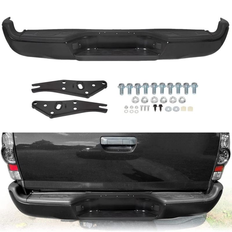 Parachoques KUAFU Tacoma 2005-2015 Acero Negro con Escalón