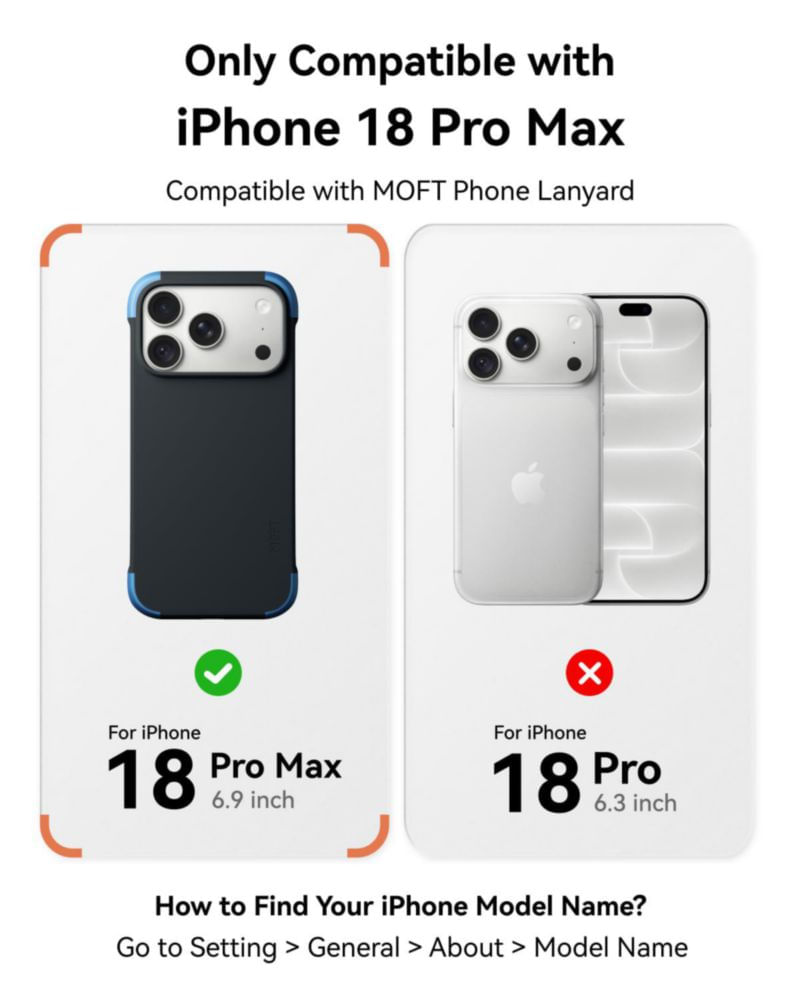 Funda MOFT para iPhone 18 Pro Max MagSafe con MOVAS