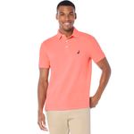 Camisa Polo Nautica de Algodón Piqué Elástico Coral Pálido Talla M