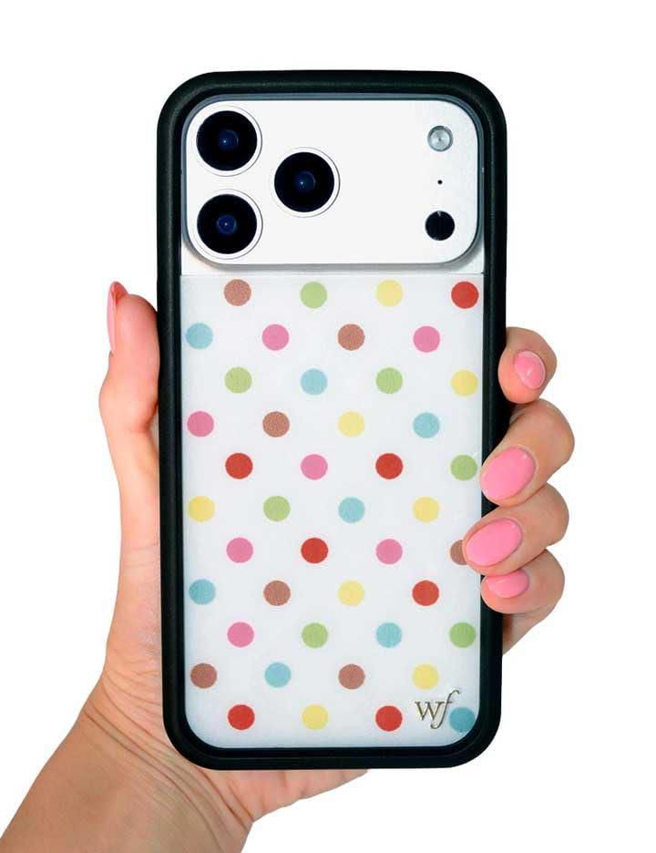 Funda Wildflower para iPhone 17/18 Pro Max con Lunares