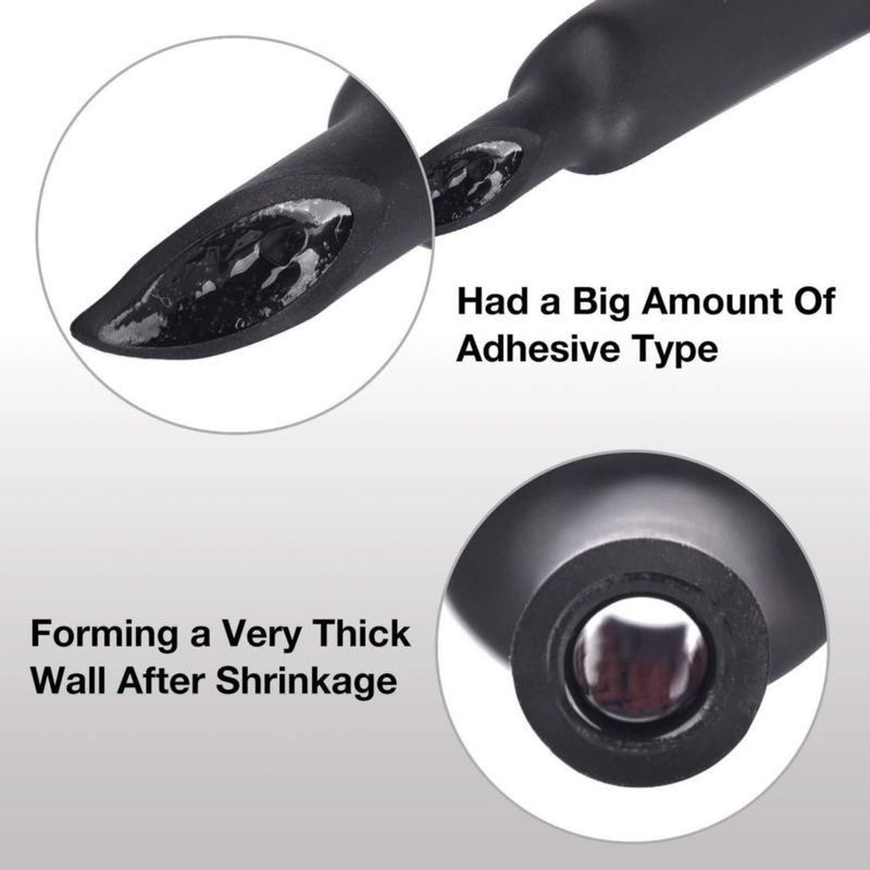 Tubos termorretráctiles XHF 39 mm 3:1 12 m negro