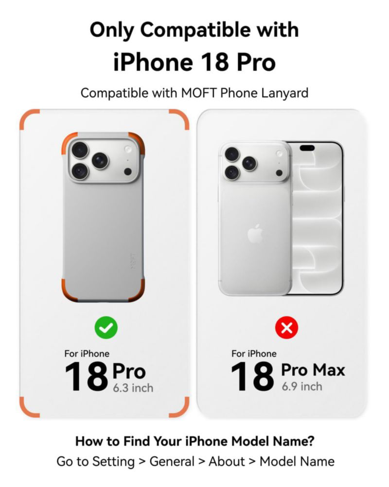 Funda MOFT para iPhone 18 Pro con MagSafe y MOVAS