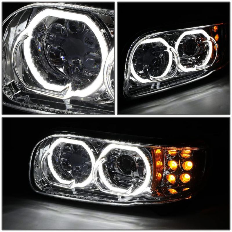 Faros LED cromo DNA MOTORING para Peterbilt 389 2008‑2022