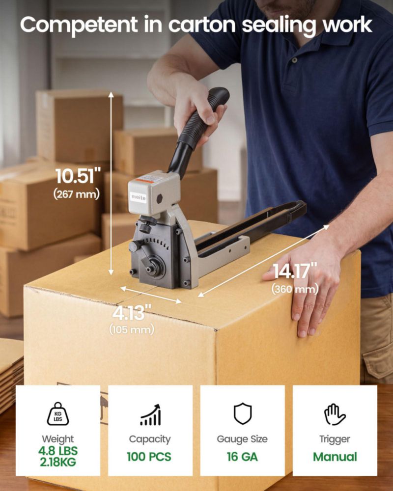 Engrapadora meite HB3518 calibre 16 corona 1‑3/8" y pata 3/4"
