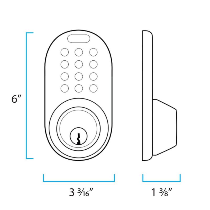 Cerradura MiLocks TF-02P con Teclado y Bloqueo Automático – Latón Pulido