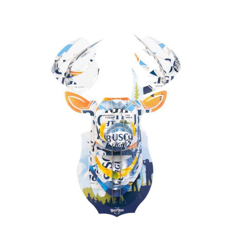 Arte de Pared BEER DEER Busch Light 3D de Cartón